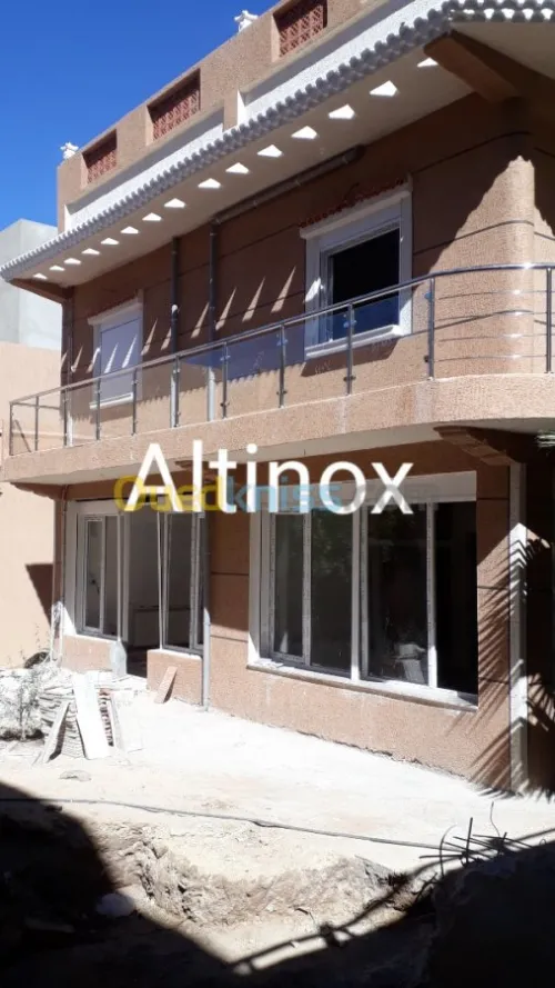 Rampe d'escalier en inox 