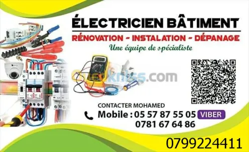 Électricien bâtiment 