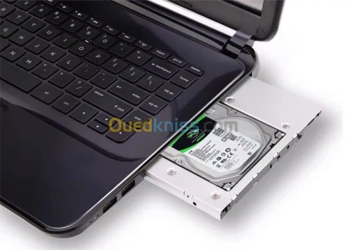 Adaptateur Caddy pour 2eme disque dur Laptop SSD HDD 2.5" emplacement lecteur DVD CD