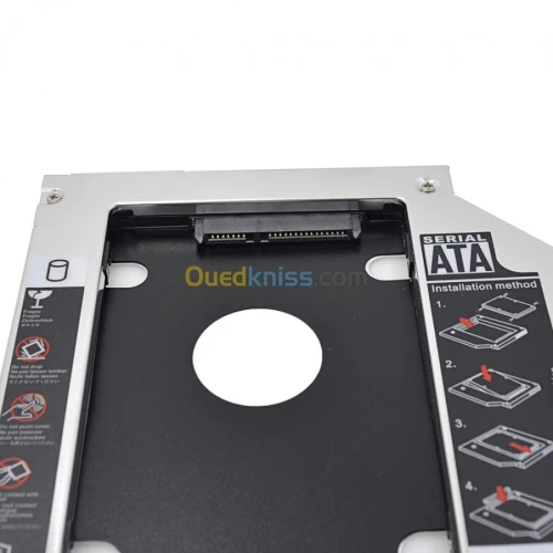 Adaptateur Caddy pour 2eme disque dur Laptop SSD HDD 2.5" emplacement lecteur DVD CD