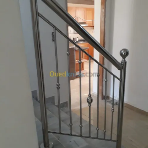 Rampe d'escalier en Inox