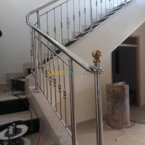 Rampe d'escalier en Inox