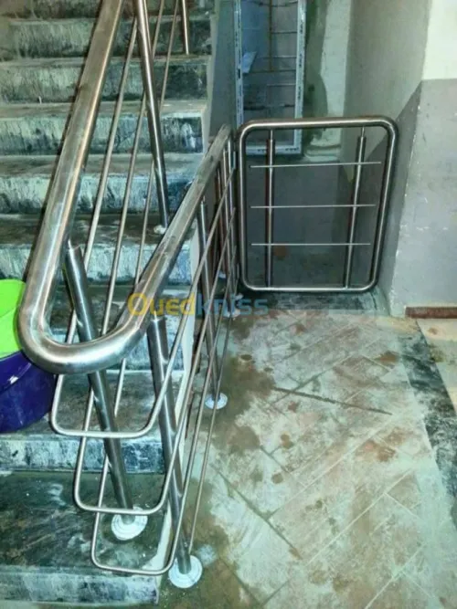 Rampe d'escalier en Inox