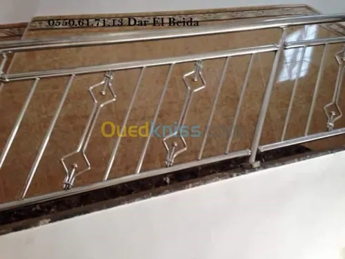 Rampe d'escalier en Inox