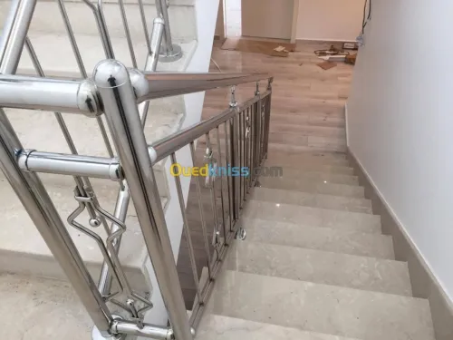 Rampe d'escalier en Inox