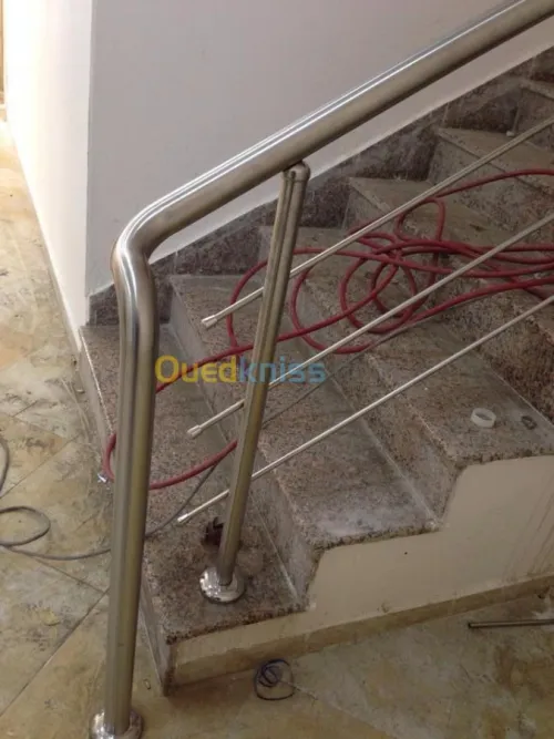 Rampe d'escalier en Inox