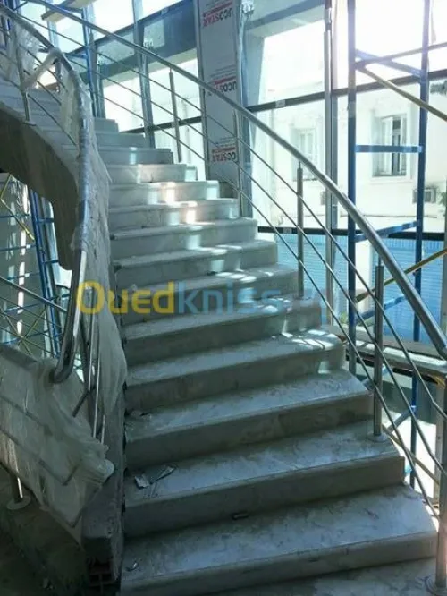 Rampe d'escalier en Inox