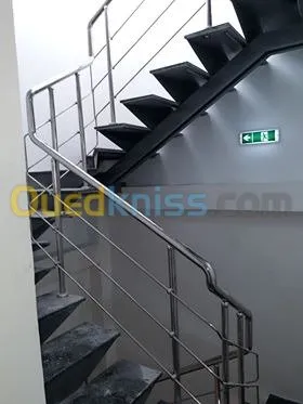 Rampe d'escalier en Inox