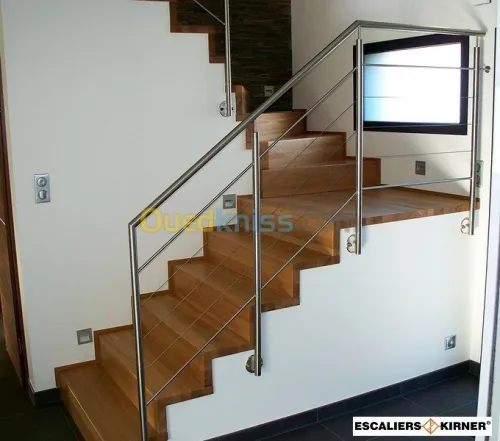 Rampe d'escalier en Inox