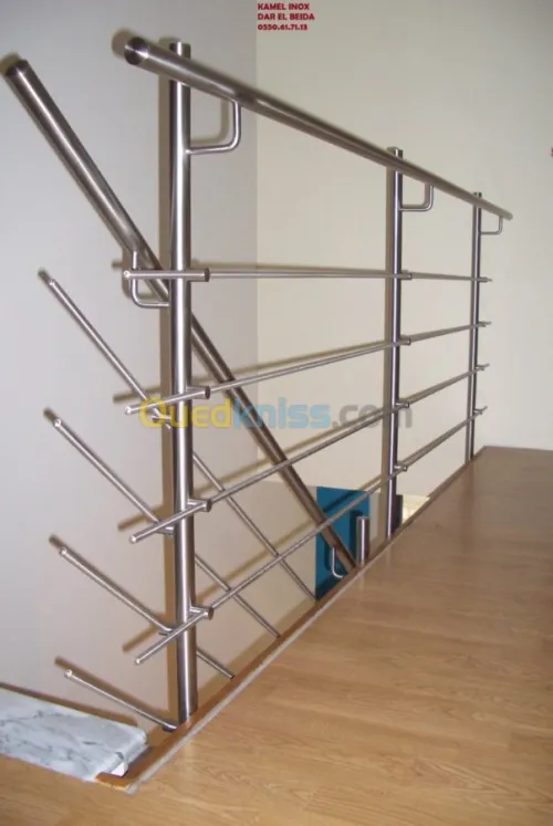 Rampe d'escalier en Inox
