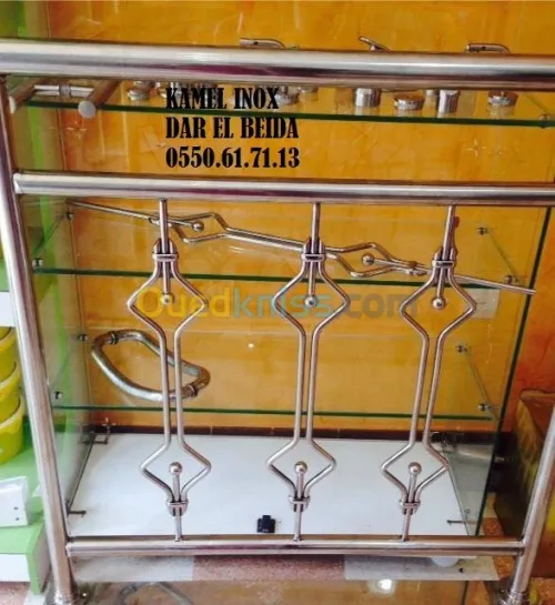 Rampe d'escalier en Inox