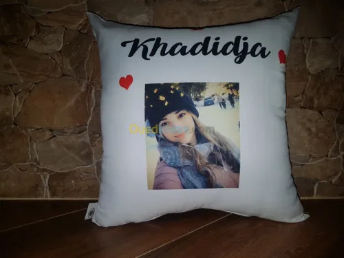 Shop coussin personnalisé  ruban 