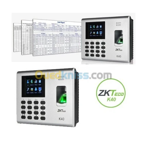 POINTEUSE BIOMÉTRIQUE ZKTECO K40