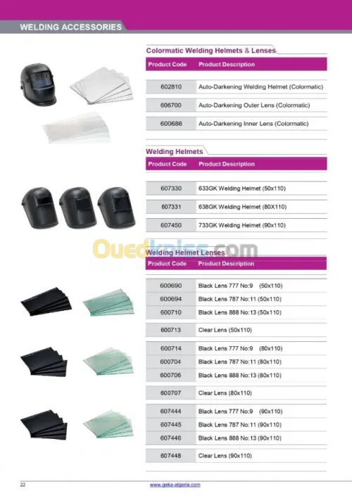 Accessoires de soudage 