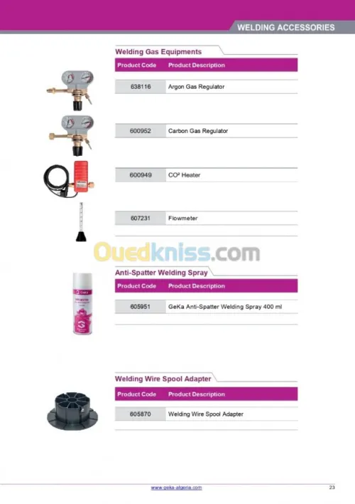 Accessoires de soudage 