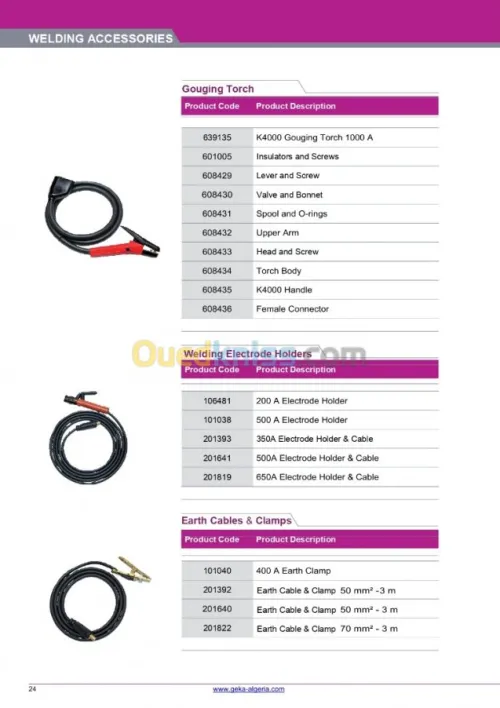 Accessoires de soudage 
