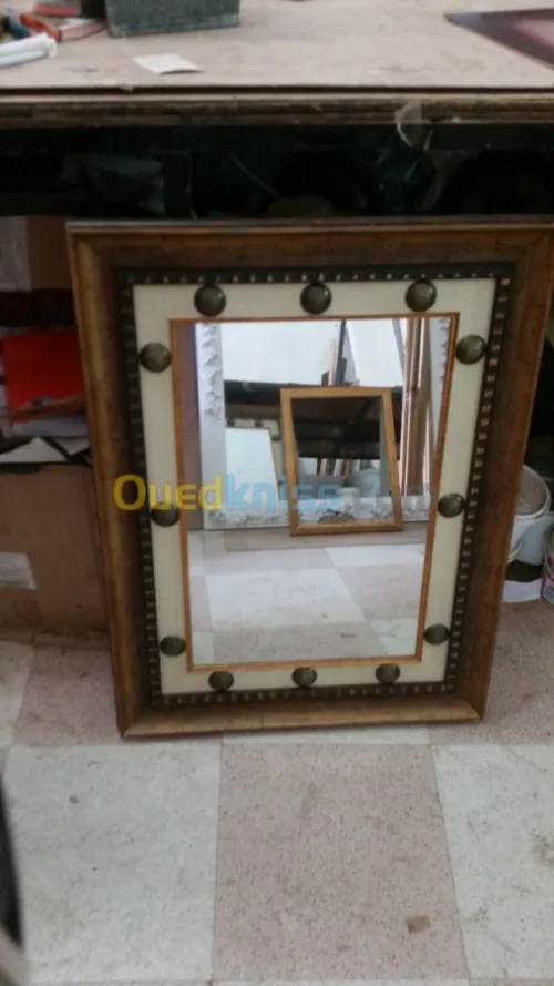 Miroir oval rectangulaire rond Cadre