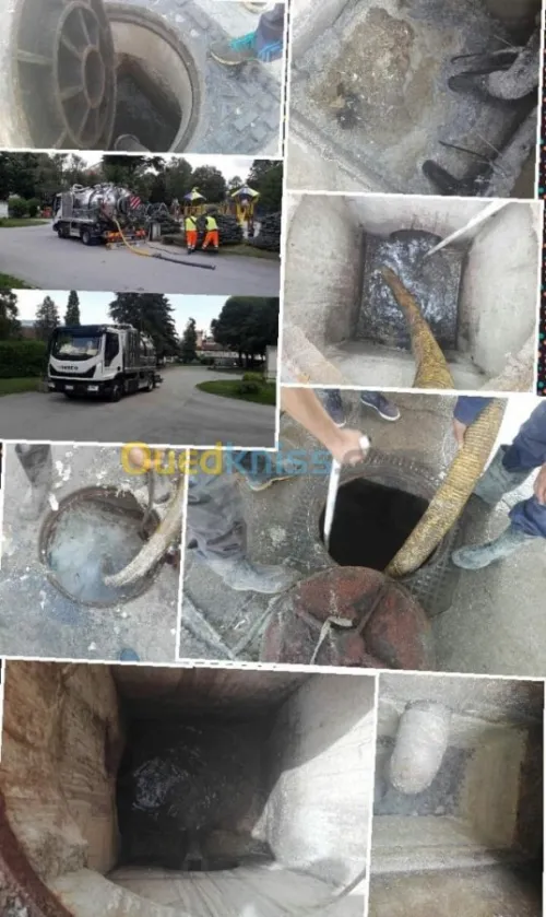 Debouchage pompage et nettoyage egouts