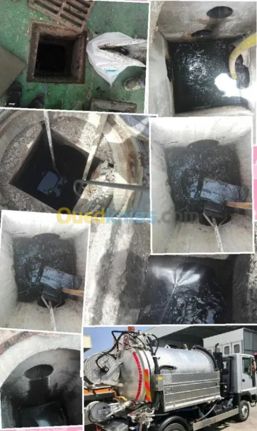 Debouchage pompage et nettoyage egouts