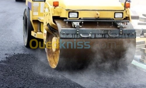 Travaux buplics bitume route 