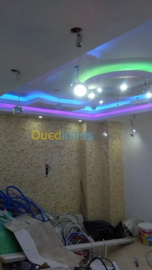 BA13,PVC,peinture,habillage mural,