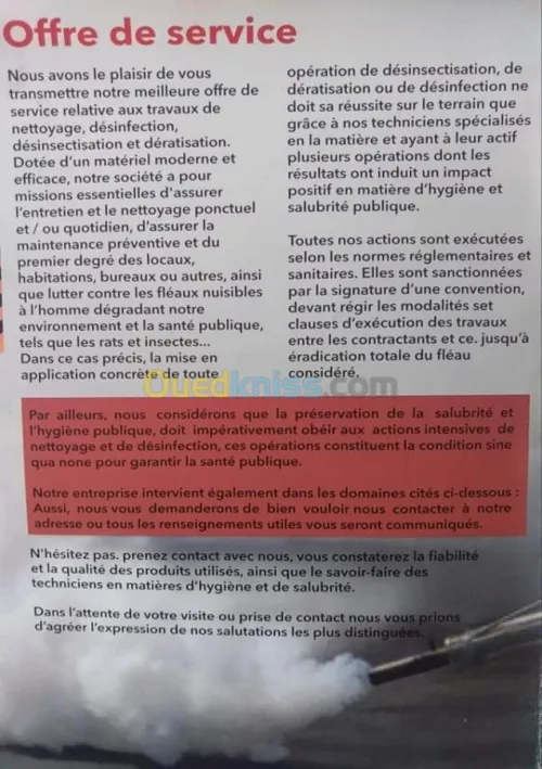 Désinfection