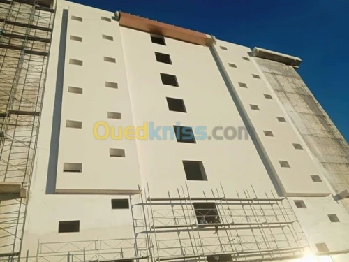 Revêtement des façades en  Monocouche 