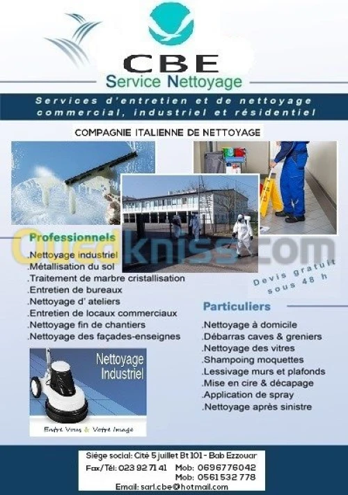 ENTREPRISE  ITALIENNE DE NETTOYAGE