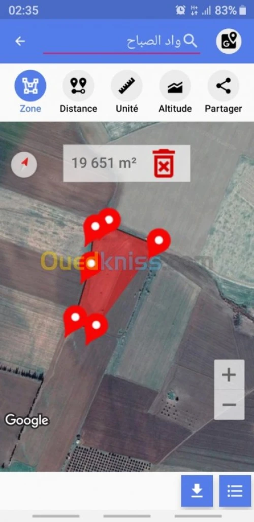 Vente Terrain Agricole Ain temouchent Oued sabah