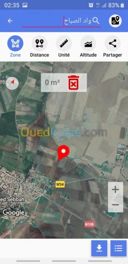 Vente Terrain Agricole Ain temouchent Oued sabah