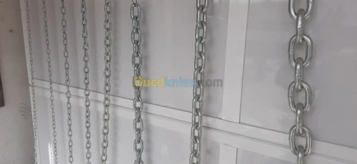Chaine en INOX et ZINGUEE et Galvanisée a chaude HDG