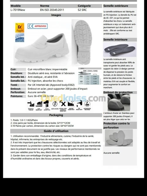 Chaussure medical hopital S2 sante