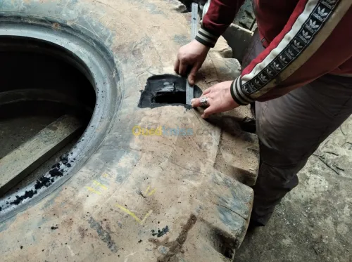 Reparation pneu a chaud