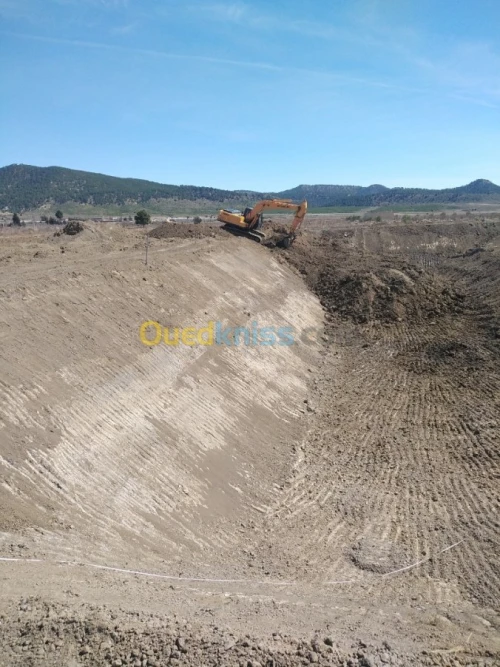 Installation geomambrane 