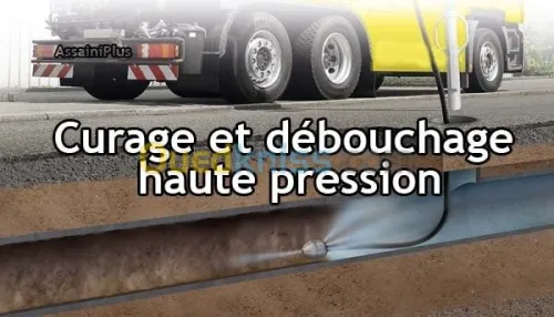 Pompage débouchage nettoyage curage