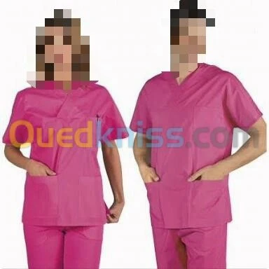 Tenus de bloc et tablier medical