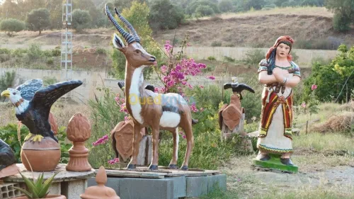 Statue et animaux a taille réelle 