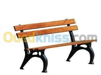 Corbeille et banc public