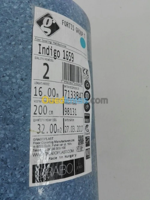 Revêtement sol antistatique homogène..