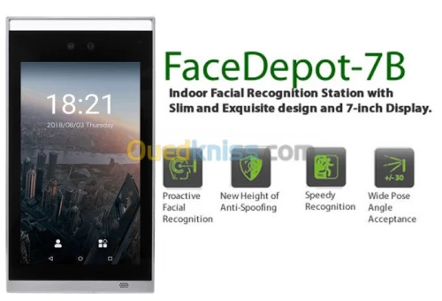 Facedepot 7B zkteco pointeuse faciale