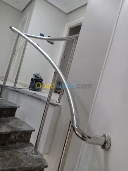 Rampe d'escalier en inox et Gard corps