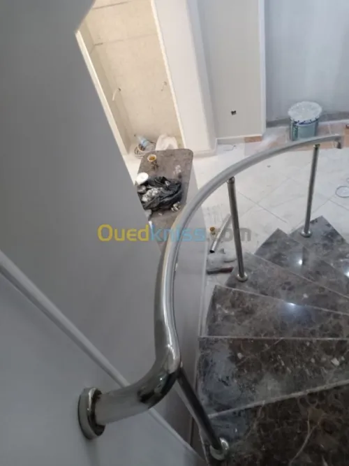 Rampe d'escalier en inox et Gard corps