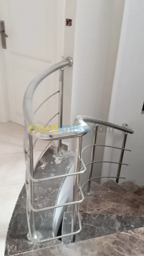 Rampe d'escalier en inox et Gard corps