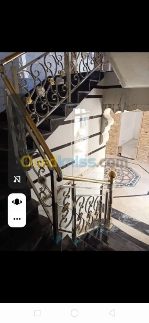 Rampe d'escalier en inox et Gard corps