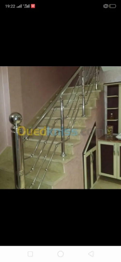Rampe d'escalier en inox et Gard corps