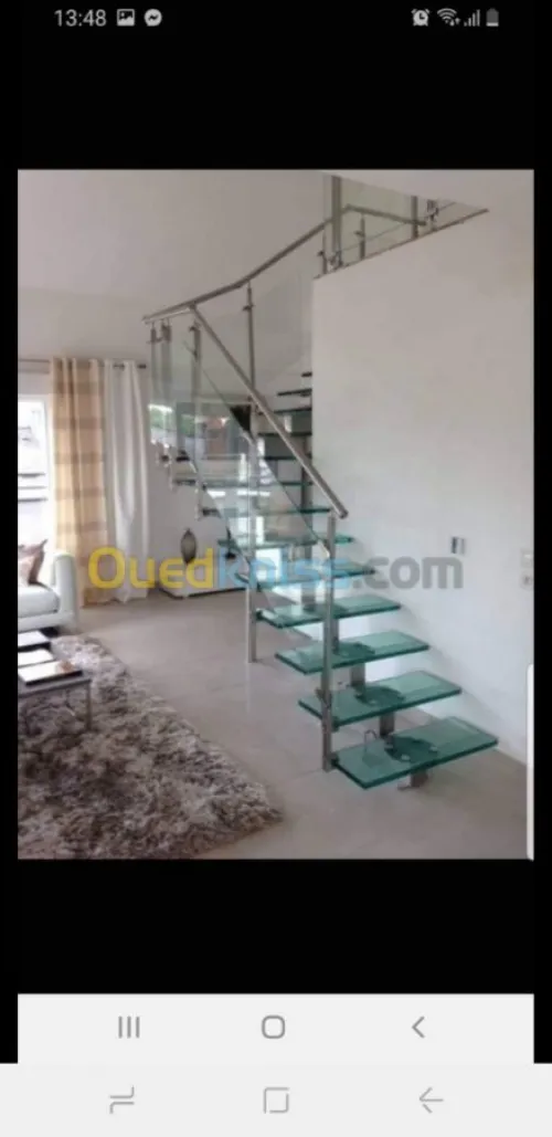 Rampe d'escalier en inox et Gard corps