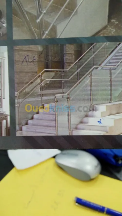 Rampe d'escalier en inox et Gard corps
