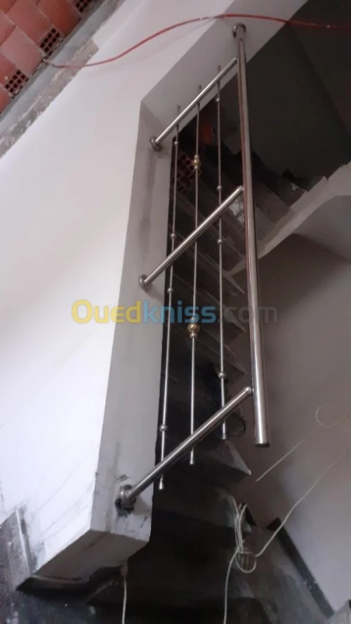 Rampe d'escalier en inox et Gard corps