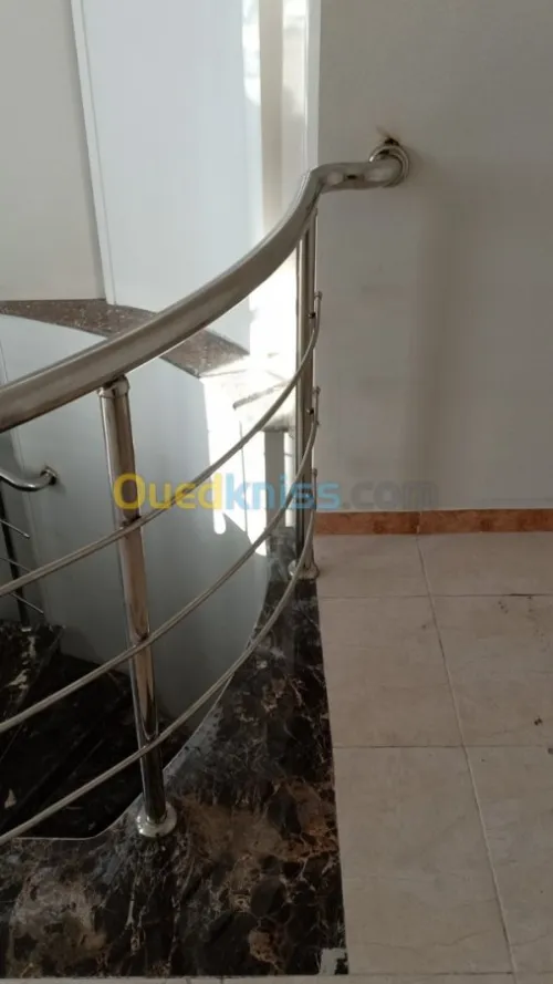 Rampe d'escalier en inox et Gard corps