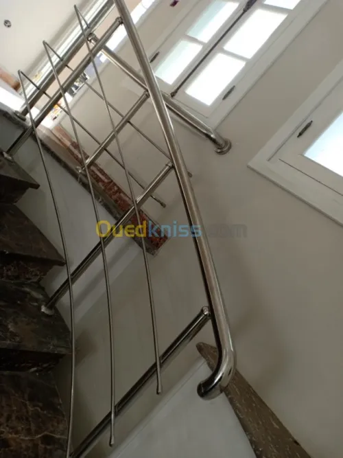 Rampe d'escalier en inox et Gard corps
